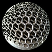 แผ่นเหล็กเจาะรู หกเหลี่ยม