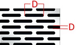 ตะแกรงเหล็ก รูยาว